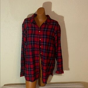 Jachs Red and Black Checkered Men's Shirt